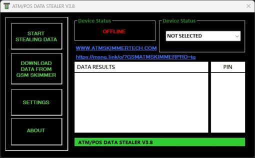 rc832 gsm data receiver software